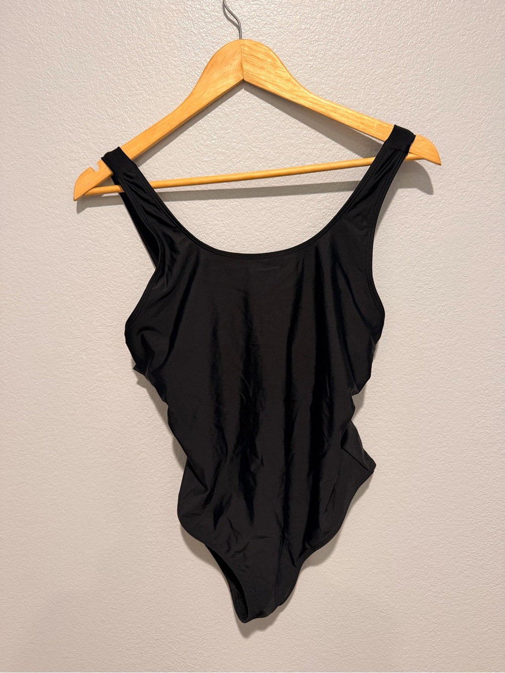 Classic Black One-Piece Swimsuit - Women's Swim size XL